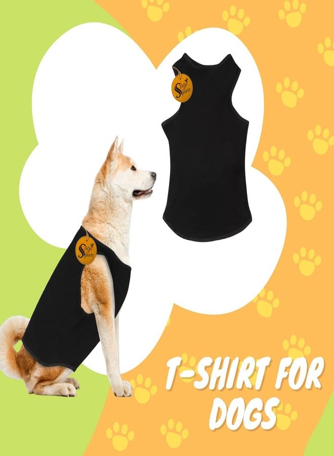 Sage Square Dog T-Shirt with Lint Roller| Comfortable & Breathable Dog Clothing & Lint Roller Set for Dog Hair Removal, Clothes (XSmall - 12 inch,Black) - Image 3